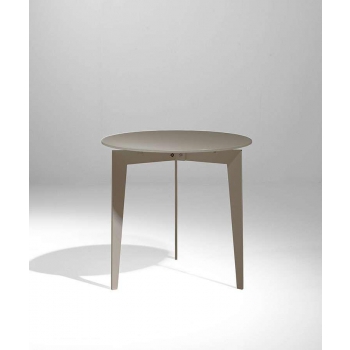 Nordischer Couchtisch von Pezzani mit lackiertem Stahlrahmen und Platte aus gehärtetem Glas