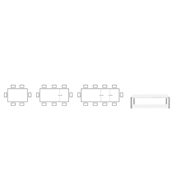 Eminence Tisch von Connubia CB4724-R 130 B ausziehbar