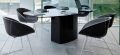 Aero TAE fester Tisch von Pedrali mit Glas oder lackierter MDF-Platte
