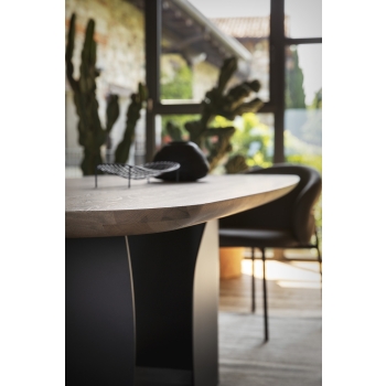 Twins elliptischer fester Tisch von Calligaris