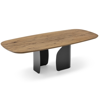 Twins elliptischer fester Tisch von Calligaris