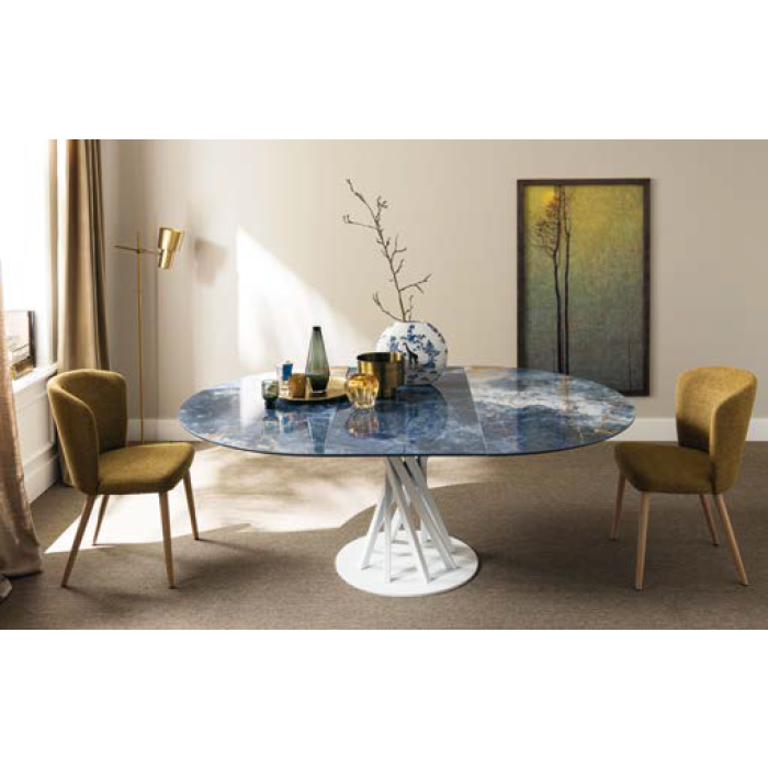 Runder oder ovaler ausziehbarer Gemini-Tisch von Altacorte