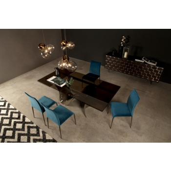 Glastisch mit einzigartigem und zeitlosem Design Wave by Tonin Casa