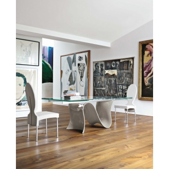 Glastisch mit einzigartigem und zeitlosem Design Wave by Tonin Casa