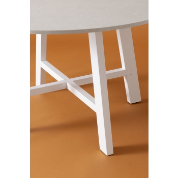 Point House Thor feststehender runder Tisch, Durchmesser 130 cm