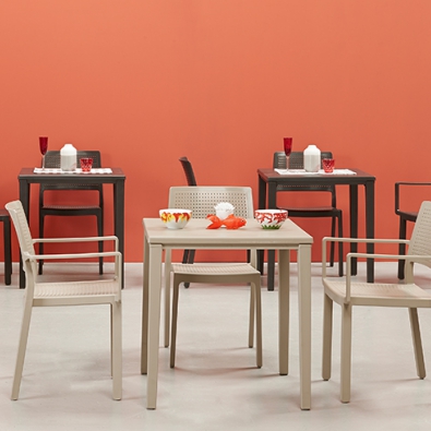 Timo 80 Fester Tisch aus Technopolymer Scab Design