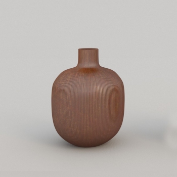 Schicke kleine Vase in Streifenoptik von Adriani & Rossi