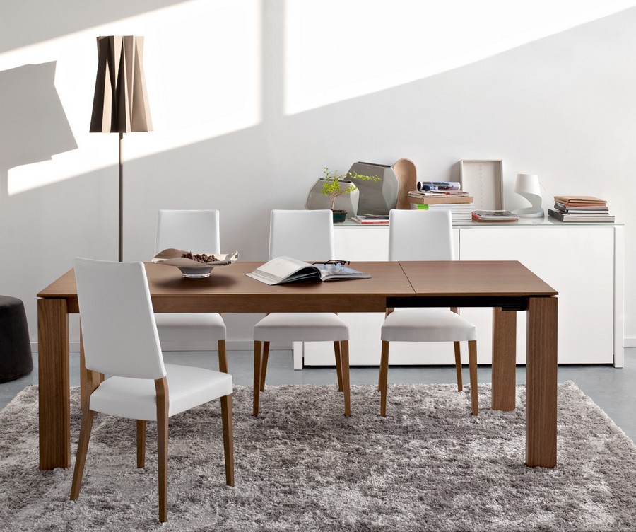 Tavolo Sigma Wood di Connubia by Calligaris allungabile con piano in legno