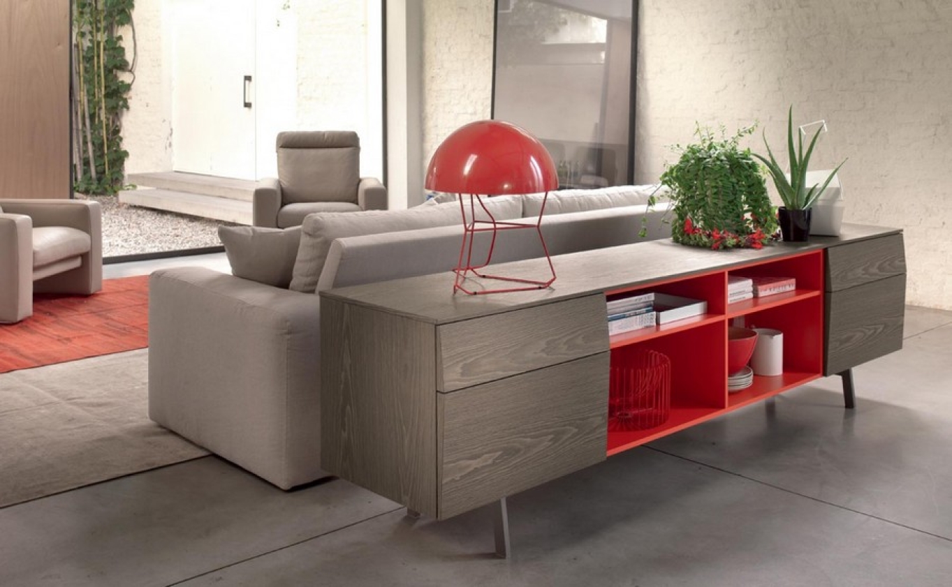 Mobili colorati per un salotto originale