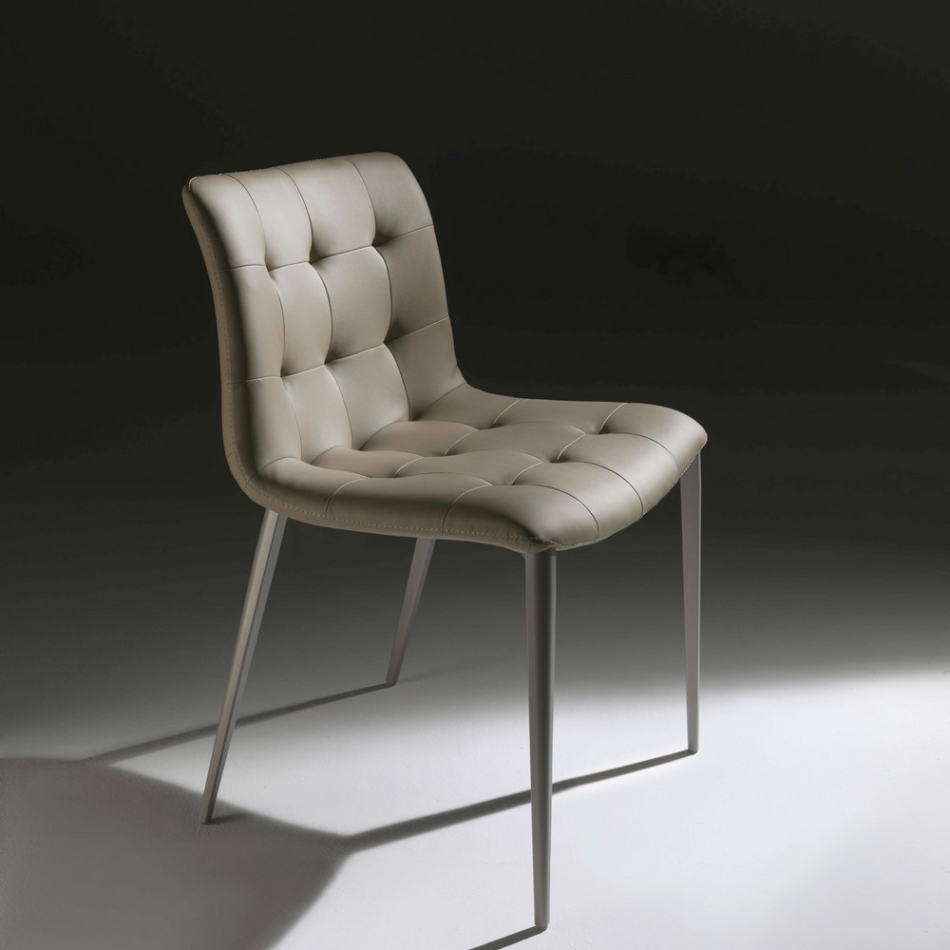 Sedia Kuga di Bontempi in pelle o ecopelle
