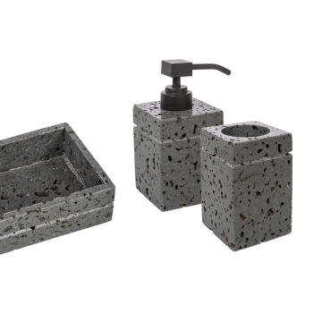 Accessori da appoggio bagno Meru CP90STONE di Cipì in pietra naturale levigata