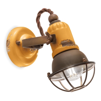 APPLIQUE 1 LUCE CON GABBIA RETRO' LOFT C1675/1