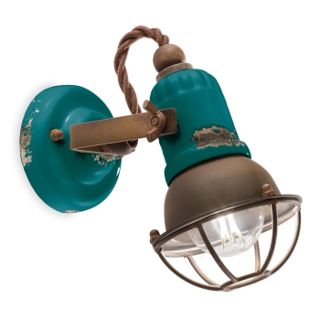 APPLIQUE 1 LUCE CON GABBIA RETRO' LOFT C1675/1