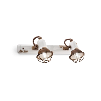 APPLIQUE 2 LUCE CON GABBIA RETRO' LOFT C1676/1
