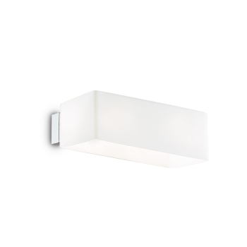 Applique a muro BOX AP2 bianco di Ideal Lux