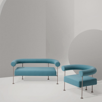 Attesa QUA-NDO AP M TS in metallo rivestita in tessuto di Midj