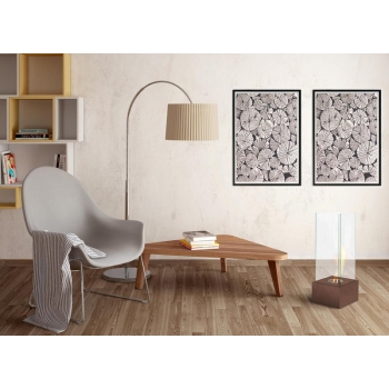 Caminetto da pavimento Levels di Stones a bioetanolo