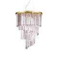 Lampadario a sospensione CARLTON SP12 oro di Ideal Lux