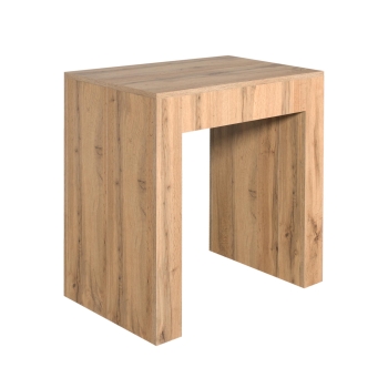 Consolle Allin - Consolle allungabile 78x47/299 cm Allin bianco spatolato allunghe interne