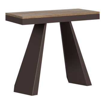 Consolle Diamante Evolution gambe e telaio Orso - Consolle allungabile 90x40/300 cm Diamante Evolution quercia natura telaio e gambe orso