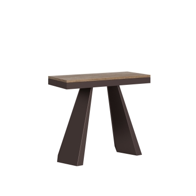 Consolle Diamante Evolution gambe e telaio Orso - Consolle allungabile 90x40/300 cm Diamante Evolution quercia natura telaio e gambe orso