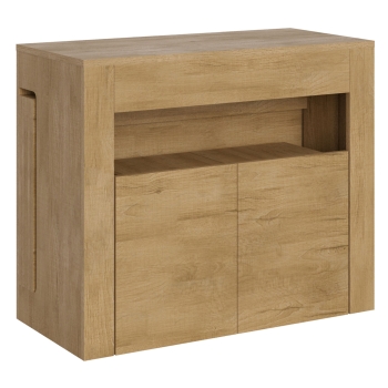 Consolle Evolve con Panca inferiore - Consolle allungabile 90x42/302 cm Evolve bianco frassino allunghe interne con panca inferiore