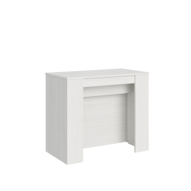 Consolle Venus - Consolle allungabile 90x48/296 cm Venus bianco frassino allunghe interne