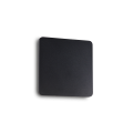 Lampada da parete COVER AP D15 square nero di Ideal Lux