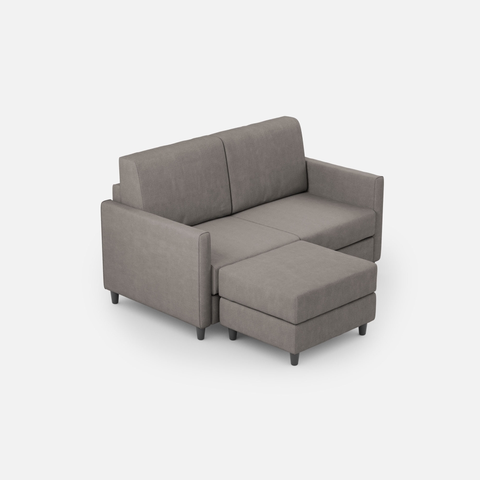 Divano Karay 2 posti con pouf di Ityhome