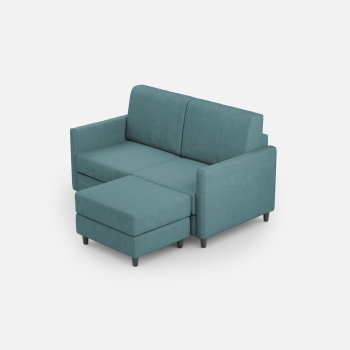 Divano Karay 2 posti con pouf di Ityhome