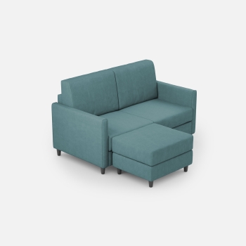 Divano Karay 2 posti con pouf di Ityhome