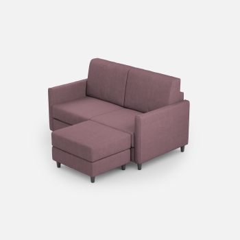Divano Karay 2 posti con pouf di Ityhome
