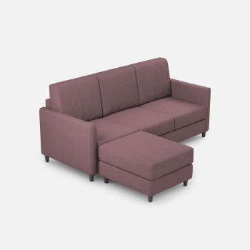Divano Karay 3 posti con pouf di Ityhome