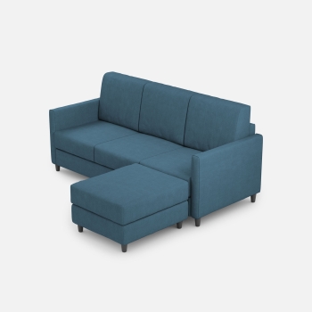Divano Karay 3 posti con pouf di Ityhome