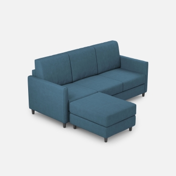 Divano Karay 3 posti con pouf di Ityhome