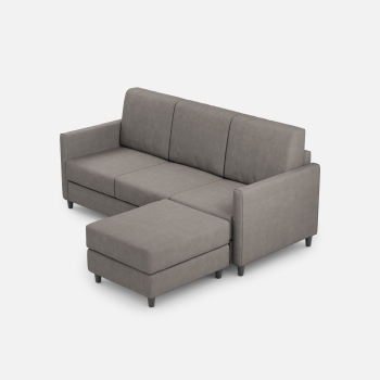 Divano Karay 3 posti con pouf di Ityhome