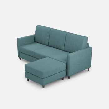 Divano Karay 3 posti con pouf di Ityhome