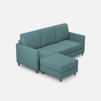 Divano Karay 3 posti con pouf di Ityhome