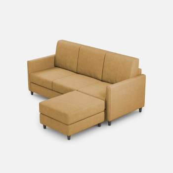 Divano Karay 3 posti con pouf di Ityhome