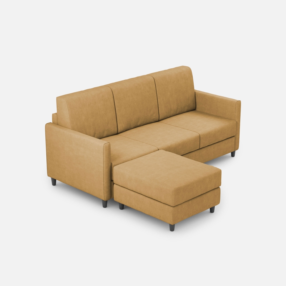 Divano Karay 3 posti con pouf di Ityhome