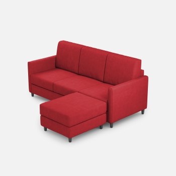 Divano Karay 3 posti con pouf di Ityhome