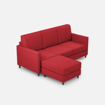 Divano Karay 3 posti con pouf di Ityhome