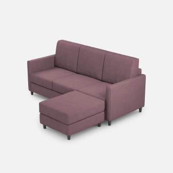 Divano Karay 3 posti con pouf di Ityhome