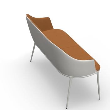 Divano Lea DV M TS rivestito in tessuto o pelle di Midj