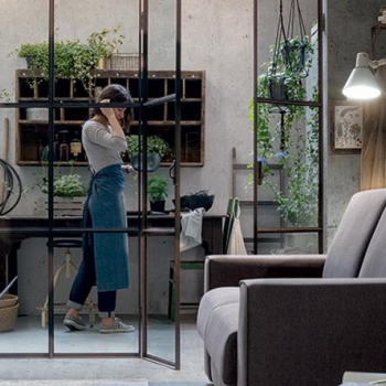 Divano letto Milo in ecopelle o tessuto