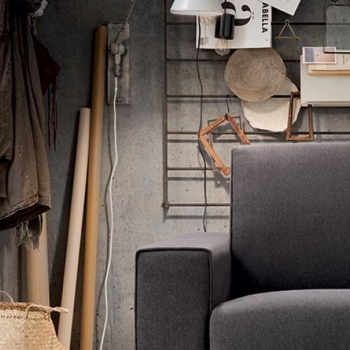 Divano letto Milo in ecopelle o tessuto