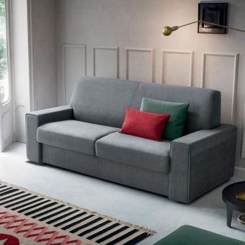 Divano letto Moss in ecopelle o tessuto