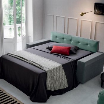 Divano letto Moss in ecopelle o tessuto