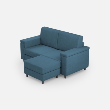 Divano Marrak 2 posti + pouf di Ityhome