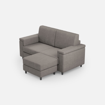 Divano Marrak 2 posti + pouf di Ityhome